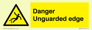 Danger Unguarded edge